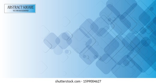 abstract squares background with blue color