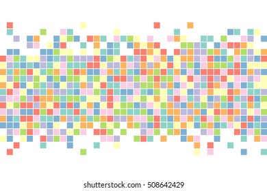 Abstract squares background. Mosaic background. Vector background.