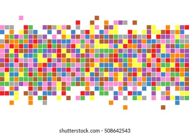 Abstract squares background. Mosaic background. Vector background.