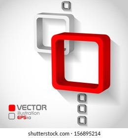 Abstract Squares Background . Vector illustration. Eps 10.