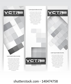 Abstract Squares Banner - eps10 Background