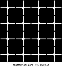 Abstract Squares Black Background. Vector Black Pattern.