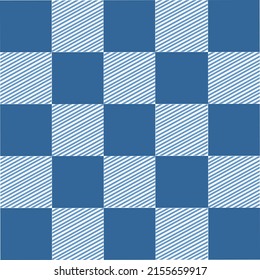 Abstract Squares  blue background Checkered Lattice Pattern  stripes lines  blue 