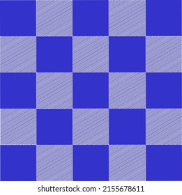 Resumen Cuadrados fondo azul Patrón de entramado controlado Líneas de rayas azul 