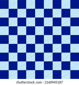 Abstract Squares  blue background Checkered Lattice Pattern  stripes lines blue 