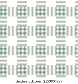 Abstract Squares checkerd green background Checkered Lattice Pattern stripes used for textile. 
