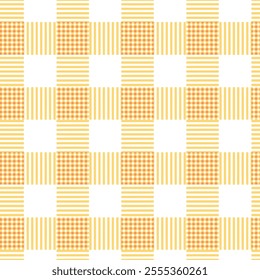 Abstract Squares checkerd yellow background Checkered Lattice Pattern stripes used for textile. 