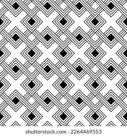 Abstract Squares Cross Geometric Complex Seamless Pattern Trendy Fashion Colors Minimal Psychedelic Lines Perfect for Allover Fabric Print or Wrapping Paper White Background