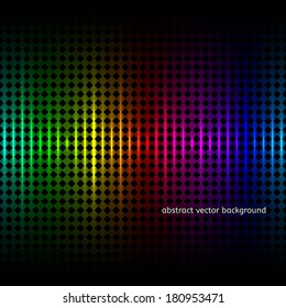 Abstract squares equalizer background. Vector