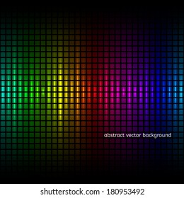 Abstract squares equalizer background. Vector