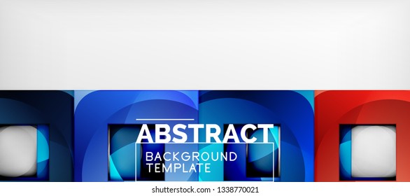 Abstrakte Quadrate geometrischer Hintergrund kann in Cover-Design, Buchdesign, Website-Hintergrund verwendet werden. Vektorgrafik