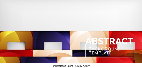 Abstrakte Quadrate geometrischer Hintergrund kann in Cover-Design, Buchdesign, Website-Hintergrund verwendet werden. Vektorgrafik