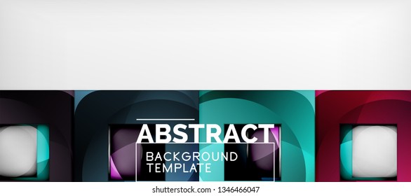 Abstract squares geometric background can be used in cover design, book design, website background. Vector illustration