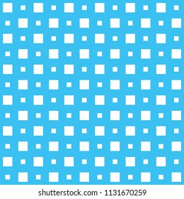 Abstract squares geometric, blue seamless pattern, vector illustration