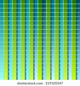 Abstract squares geometric pattern design. Green and turquoise colors. Vector background