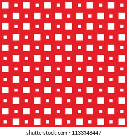 Abstract squares geometric, red seamless pattern, vector illustration