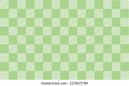 Abstract Squares green background Checkered Lattice Pattern stripes lines green