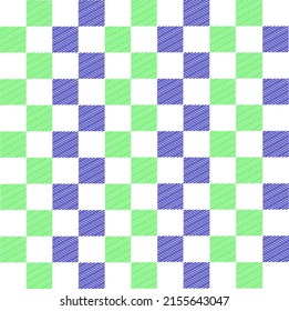 Abstract Squares green blue background Checkered Lattice Pattern  stripes lines green blue 