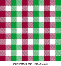 Abstrakte Quadrate grüner roter Hintergrund Gestreifte Muster Linien grüner Rot