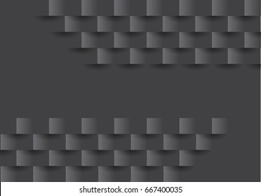Abstract squares on gray design modern creative background vector illustration.