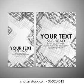 Abstract squares pattern. Brochure business design template or roll up. Vector illustration