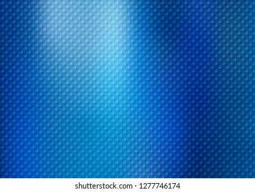 Abstract squares pattern texture on blue metallic  background. Gradient foil luxury style for brochure, wedding card, poster, banner. Vector illustration