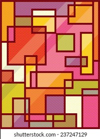 Abstract Squares Pop Art