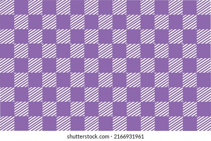 Abstrakte Quadrate violetter Hintergrund Gestreiftes Gittermuster Linien violett