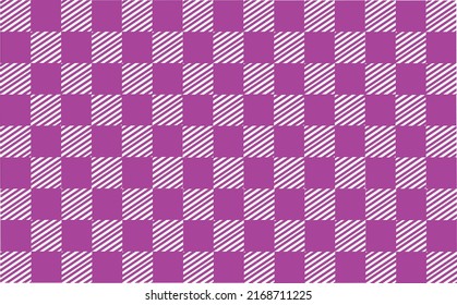 Abstract Squares purple background Checkered Lattice Pattern stripes lines purple