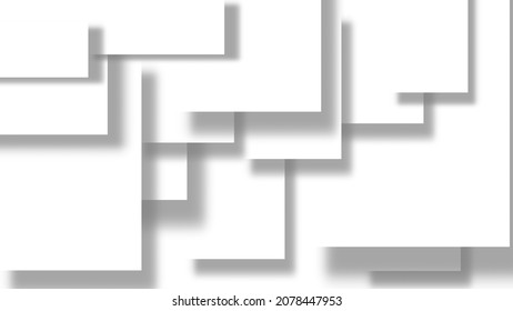 abstract squares and rectangles with shadows