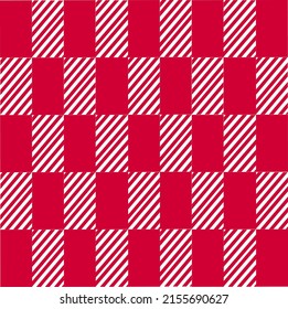 Abstract Squares red background Checkered Lattice Pattern  stripes lines red