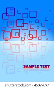 Abstract squares reflection Vector. Also available in raster.