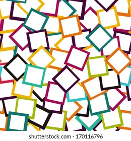 Abstract squares seamless pattern