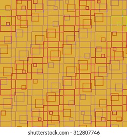 Abstract squares seamless pattern.