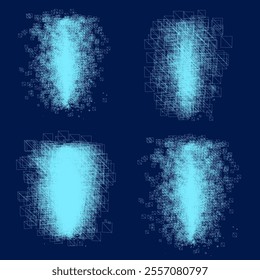 Abstract squares set. Vector illustration