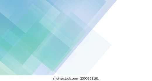 Abstract squares shape on light blue background