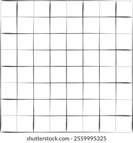 Abstract squares Stroke pattern. Black and white check, square, plaid pattern. Black bars. Checkered geometric background. Vertical and horizontal brush drawn texture. vector illustration