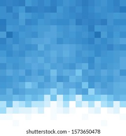 Abstract squares tile background. Blue geometric pattern.