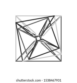 abstract squares and triangles geometric background