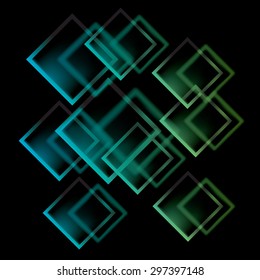 Abstract squares vector background.