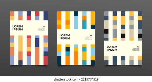 abstract squares vector background cover design template for flyer brochure poster card