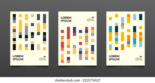 abstract squares vector background cover design template for flyer brochure poster card