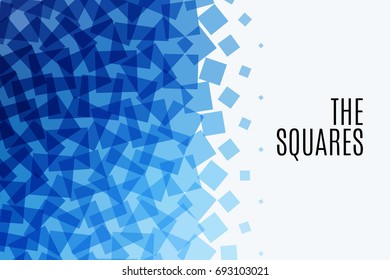Abstract squares vector design elements for graphic layout.