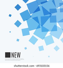 Abstract squares vector design elements for graphic layout.