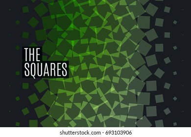 Abstract squares vector design elements for graphic layout.