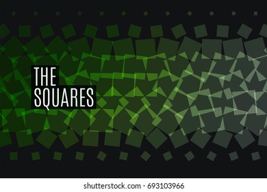Abstract squares vector design elements for graphic layout.