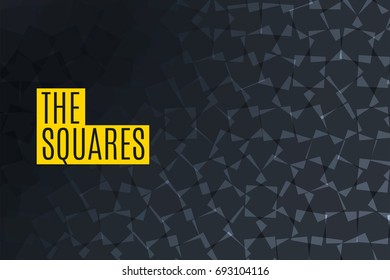 Abstract squares vector design elements for graphic layout.