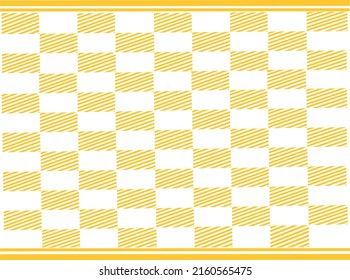 Abstrakte Quadrate gelber Hintergrund Gelbe Linien für Gittermuster