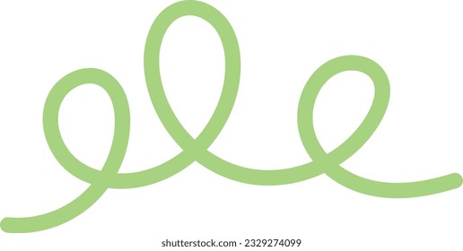 Abstract Squiggle Line Element Illustration