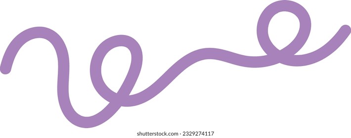 Abstract Squiggle Line Element Illustration